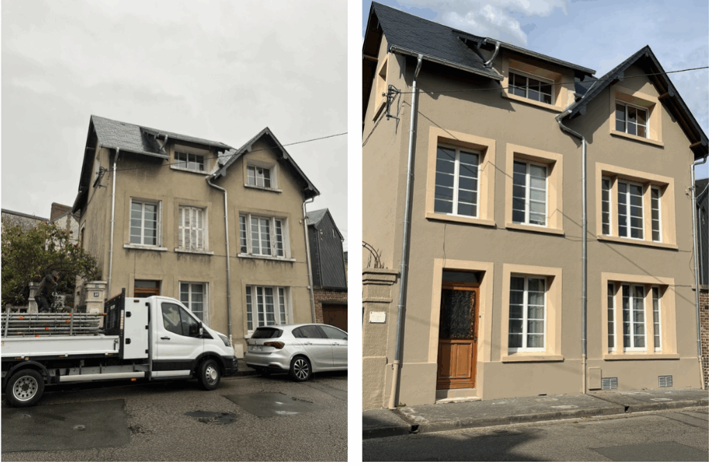 Rénovation thermique Caudebec-lès-Elbeuf - Photo avant-après